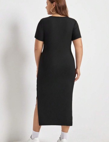 Rochie midi Shein Curve+, negru