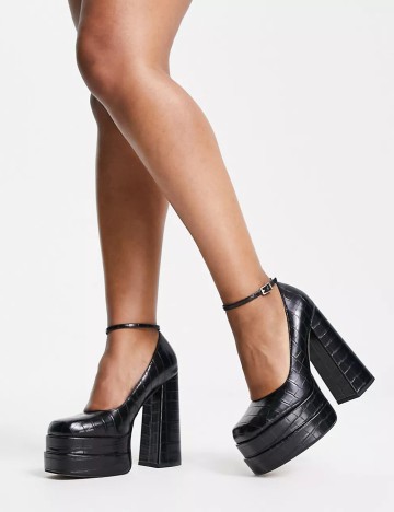 Pantofi cu toc ASOS, negru