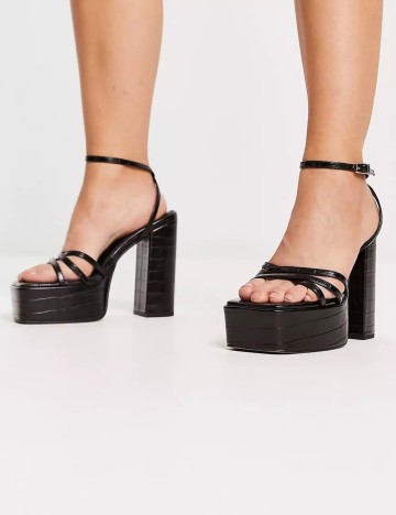 Sandale Cu Toc ASOS, negru