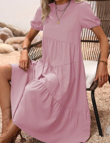 Rochie midi Shein, roz