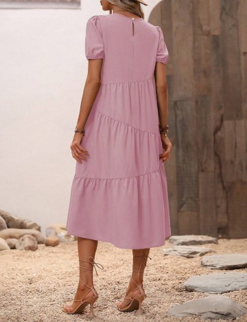Rochie midi Shein, roz
