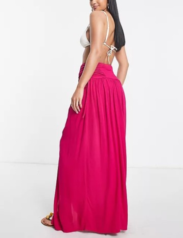 Fustă maxi ASOS, roz
