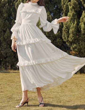 Rochie maxi Shein, alb