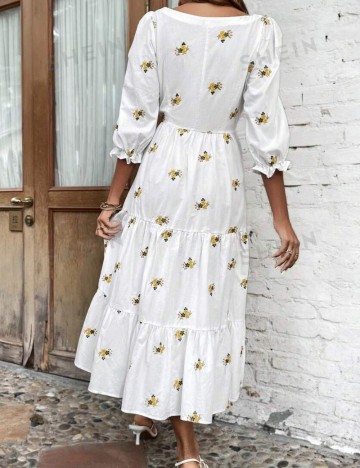 Rochie midi Shein, alb