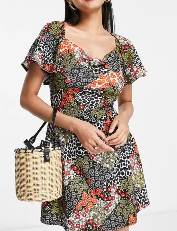 Rochie mini ASOS, mix culori