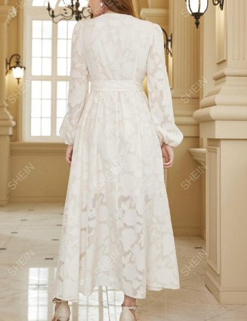 Rochie maxi Shein, crem