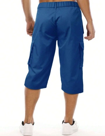 Pantaloni cargo Shein, albastru