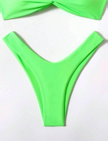 Slip Shein, verde neon