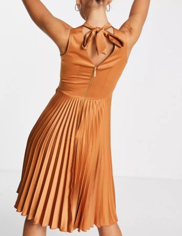 Rochie midi ASOS, cărămiziu