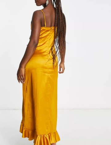 Rochie midi IN THE STYLE, portocaliu