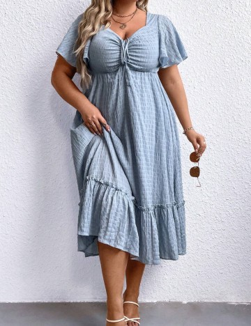 Rochie maxi Shein Curve+, albastru