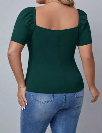 Tricou Shein Curve+, verde