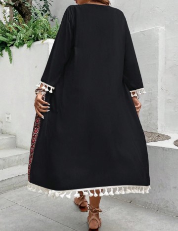 Cardigan lung Shein, negru