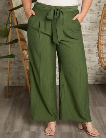 Pantaloni Shein Curve+, verde