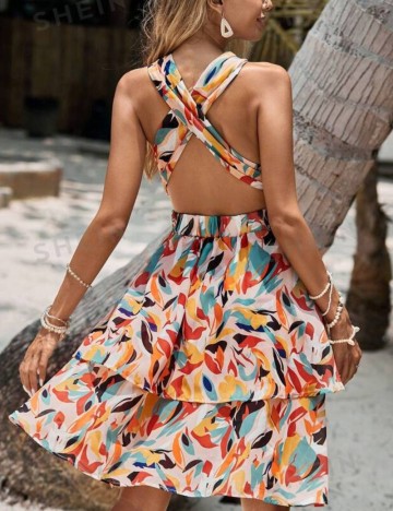 Rochie mini Shein, mix culori