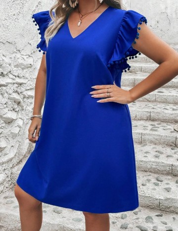 Rochie mini Shein Curve+, albastru
