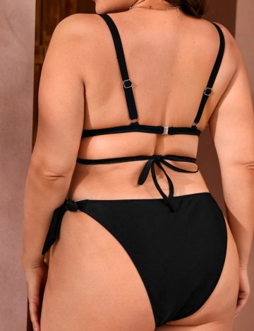 Costum de baie Shein Curve+, negru