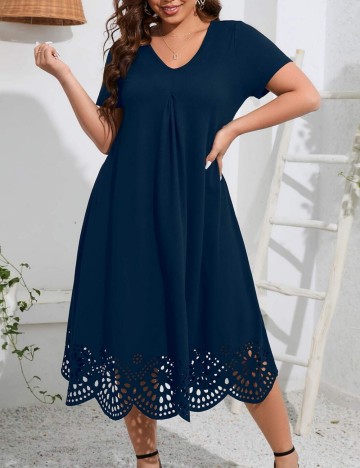 Rochie maxi Shein Curve+, albastru