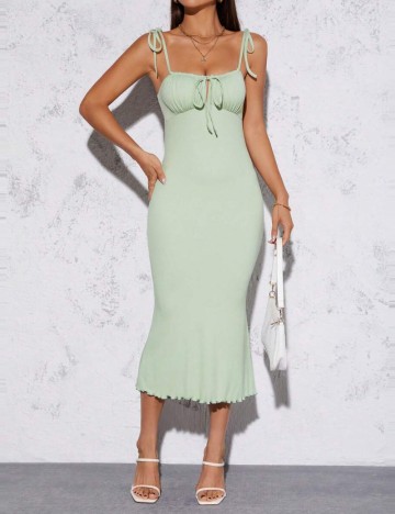 Rochie midi Shein, verde menta