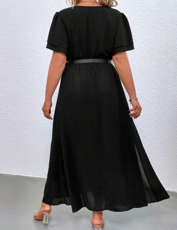 Rochie maxi Shein Curve+, negru
