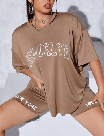 Compleu Shein Curve+, crem