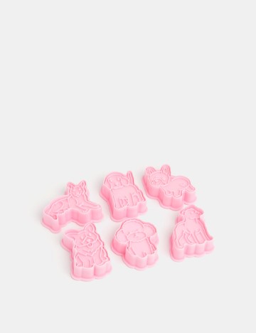 Set forme pentru biscuiți Sinsay, roz