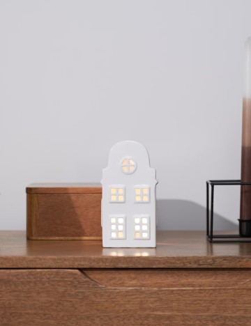 Suport pentru lumânare Sinsay, alb