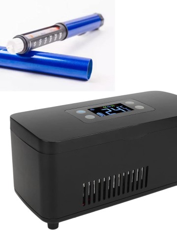 Mini răcitor de insulină electric portabil AYNEFY, negru