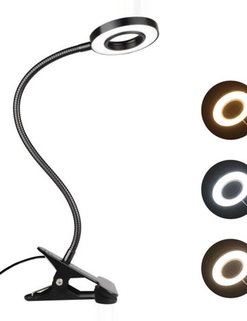 Lampă de birou LED reglabilă KTS, negru