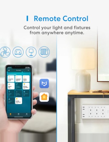 Protector de supratensiune Wi-Fi Meross, alb