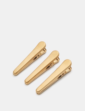 Set de 3 cleme pentru pungi alimentare Sinsay, auriu