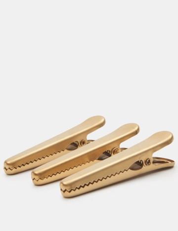 Set de 3 cleme pentru pungi alimentare Sinsay, auriu