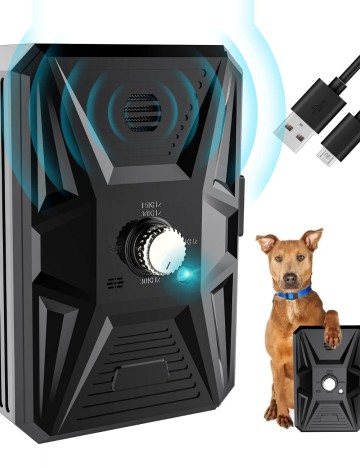 Dispozitiv cu ultrasunete pentru câini QueenMew, negru