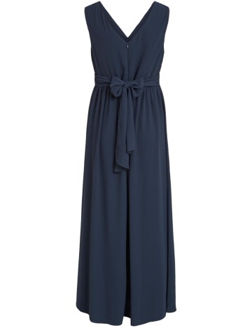 Rochie maxi Vila, albastru inchis