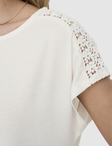 Tricou Only, alb