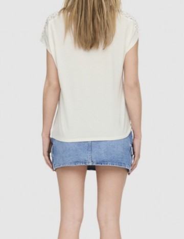 Tricou Only, alb