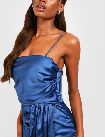 Rochie maxi Boohoo, albastru