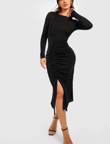 Rochie maxi Boohoo, negru