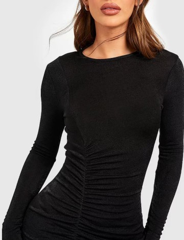 Rochie maxi Boohoo, negru