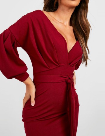 Rochie midi Boohoo, roșu