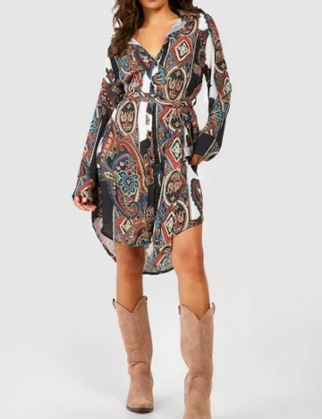 Rochie mini Boohoo, mix culori