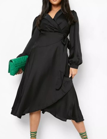 Rochie midi Boohoo, negru