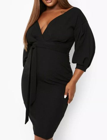 Rochie midi Boohoo, negru