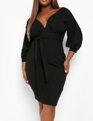 Rochie midi Boohoo, negru