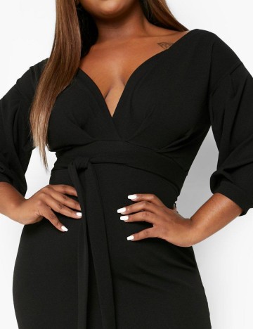 Rochie midi Boohoo, negru
