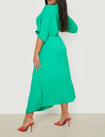 Rochie midi Boohoo, verde