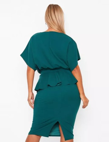 Rochie midi Boohoo, verde