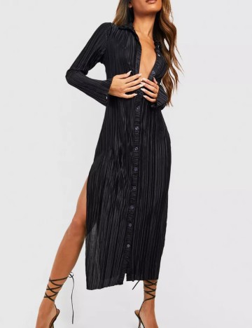 Rochie midi Boohoo, negru