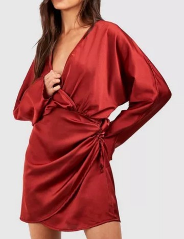 Rochie mini Boohoo, cărămiziu