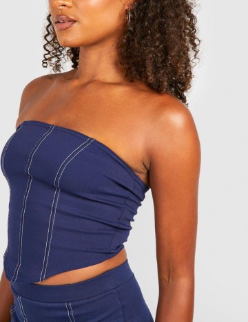 Top Boohoo, albastru